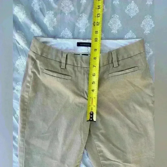 Lands End Mid Rise Classic Straight Leg Chino Ankle Pants Women’s Size 2 - Picture 5 of 10